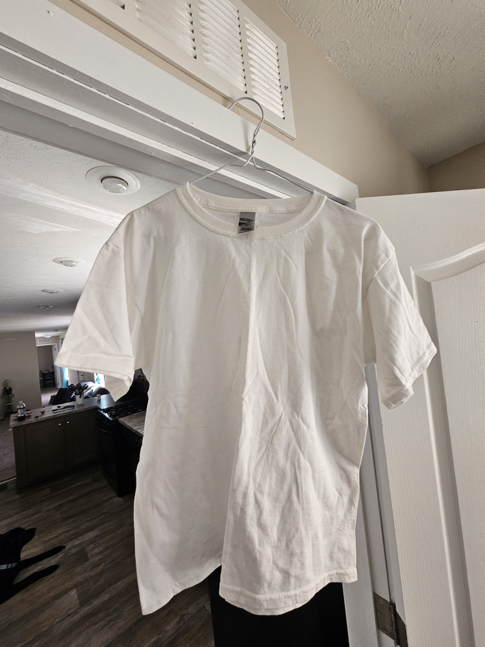 Gildan White Short Sleeve Crew Neck T-Shirt - Men's